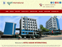 Tablet Screenshot of hotelkabaniinternational.com